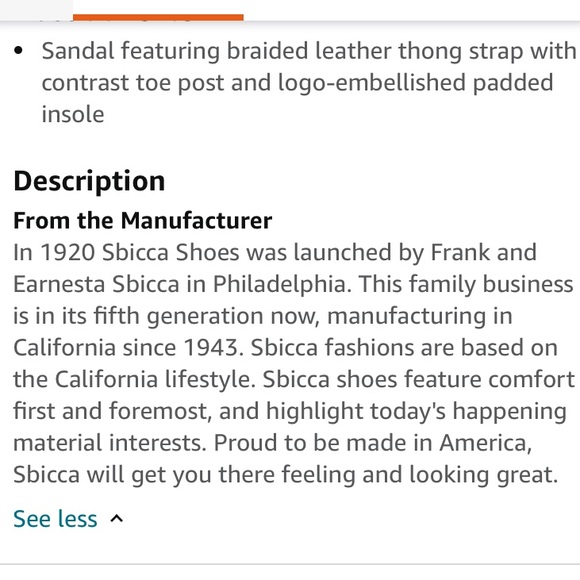 ANTHROPOLOGIE Sandal SBICCA Leather Thong Hand Made Tan Brown Flip Flop Size 7.5 - Picture 12 of 12